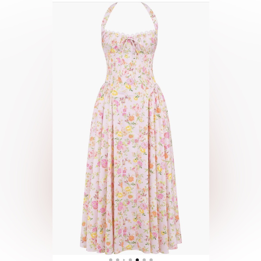 Pink Floral House of CB Midi Dress - Picture 3 of 3